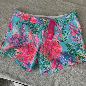 Lilly Pulitzer Callahan knit shorts  celestial blue NWT